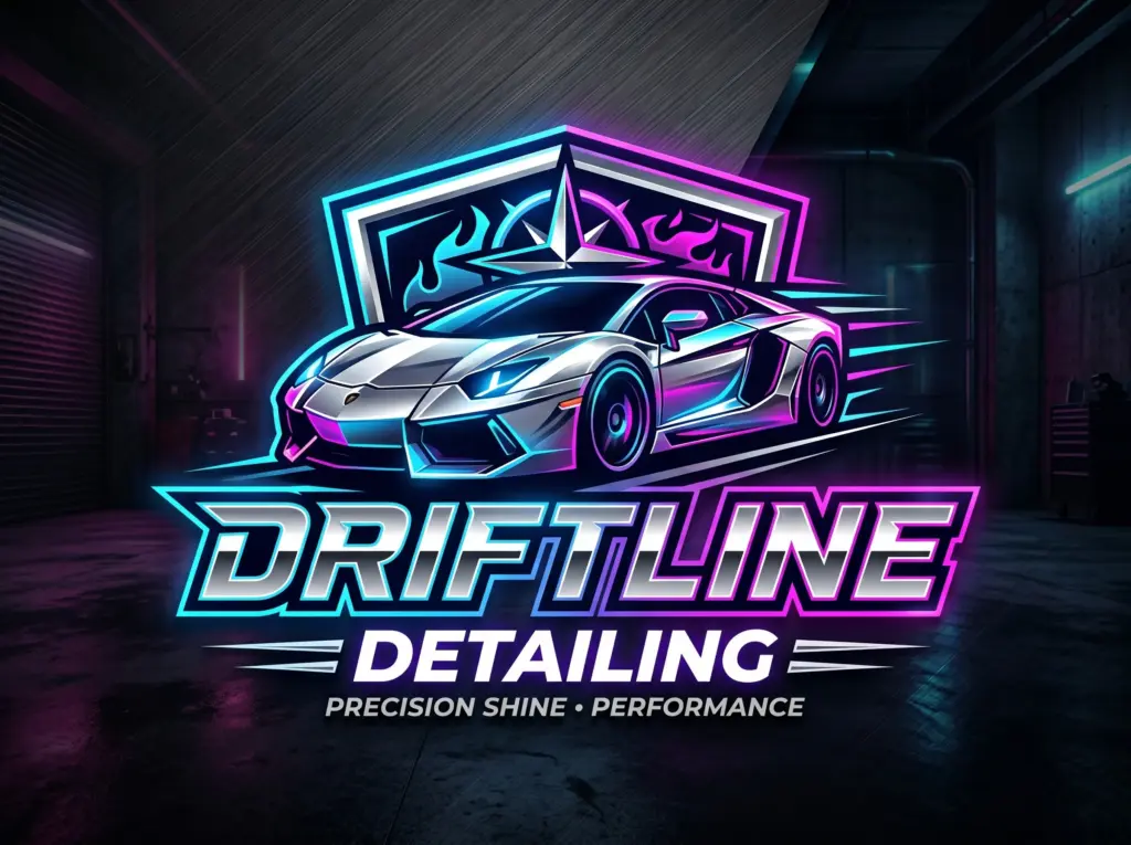 Cool and Bold Car Detailing Logo